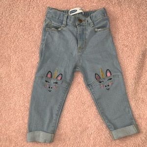 Toddler Girls Unicorn Jeans